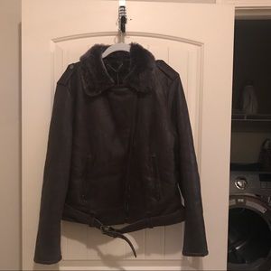 Elaine Kim Grey Rex Moto Jacket